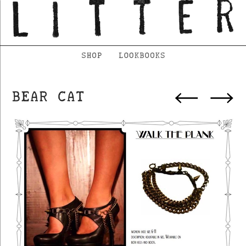LITTER-Bear Cat- Shoe accessory